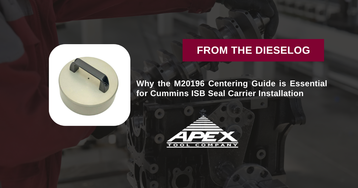 M20196 Cummins ISB Heavy Duty Diesel Engine Crankshaft Seal Carrier Centering Guide Tool